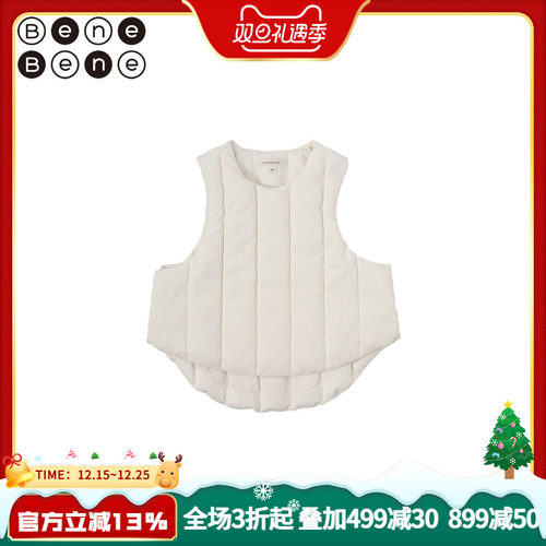 benebene秋冬防寒羽绒背心马甲