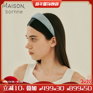 Maison bornne布艺复古发箍真丝高级感发卡女童马卡龙甜甜公主风