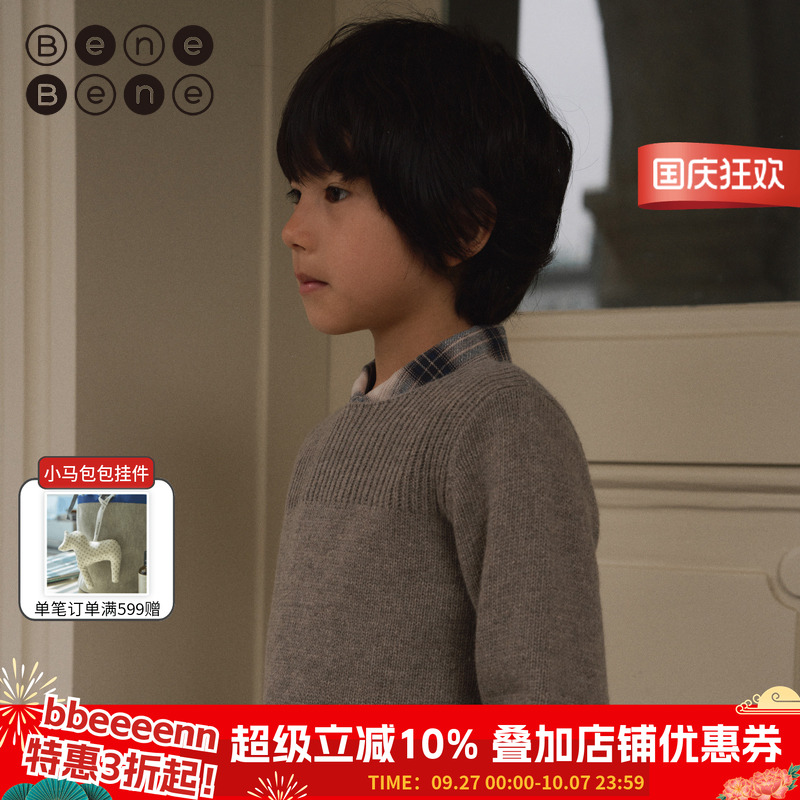 羊绒针织衫BeneBene男韩国23秋季
