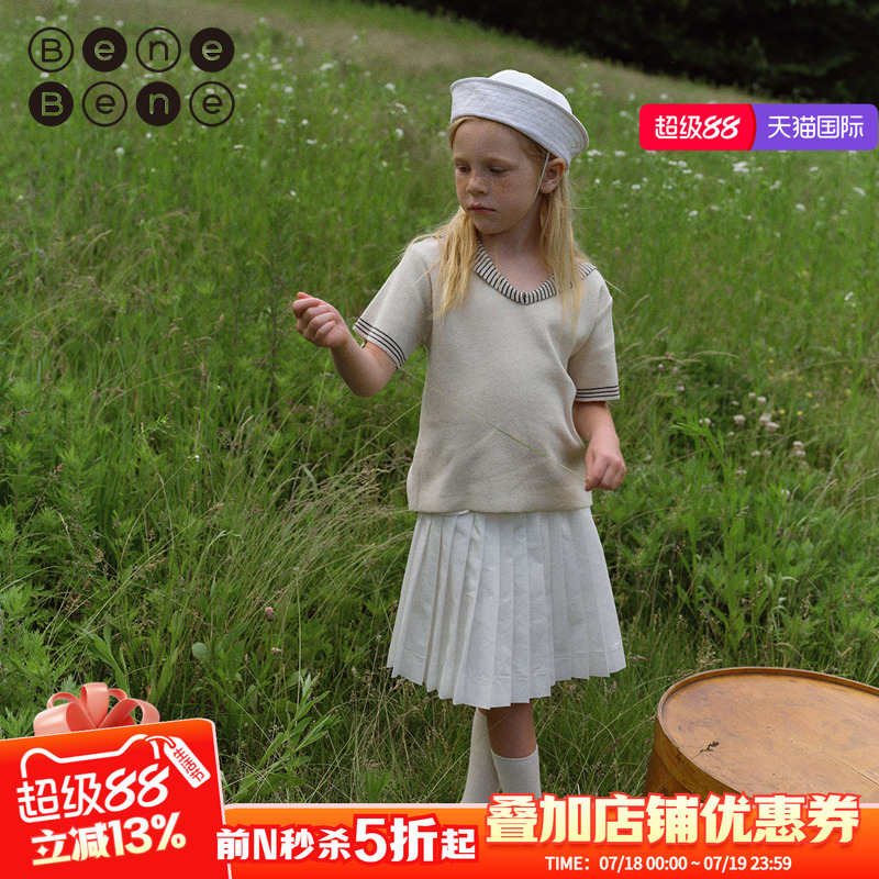 BeneBene女童学院风百褶裙