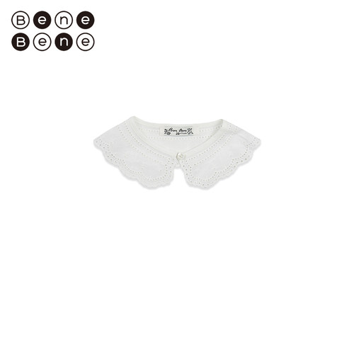 benebene假领纯棉刺绣可爱大翻领