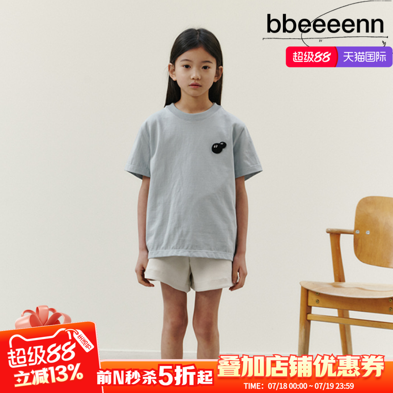 bbeeeenn圆领短袖T恤简约舒适