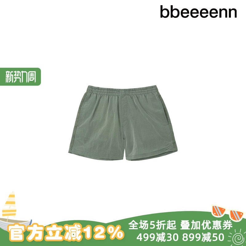 bbeeeenn夏季新款儿童泳裤男女童休闲外穿五分裤薄款运动速干短裤