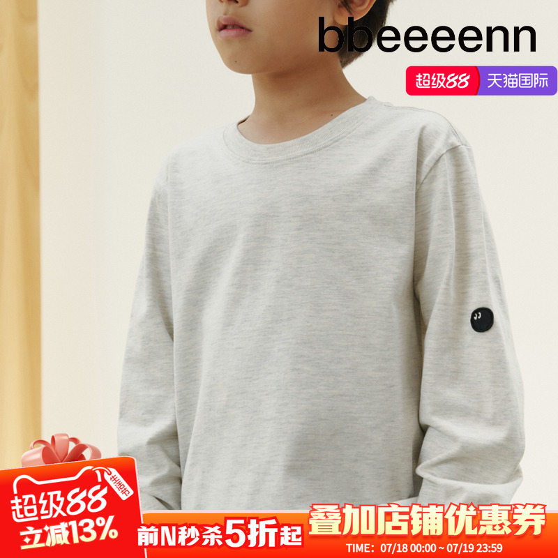 bbeeeenn圆领长袖T恤舒适