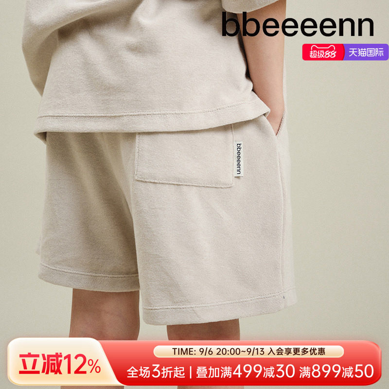 bbeeeenn夏季毛圈舒适儿童短裤