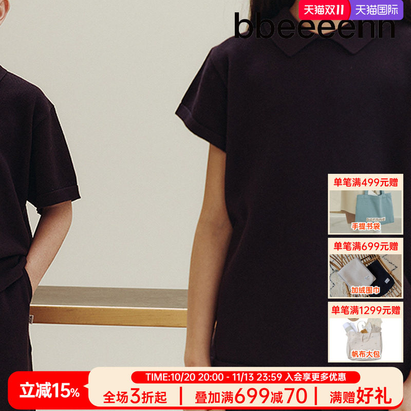 bbeeeenn娃娃领短袖T恤舒适透气