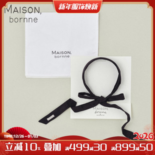 Maison 蝴蝶结发卡超仙公主风发箍女童新 bornne丝绸布艺发带法式