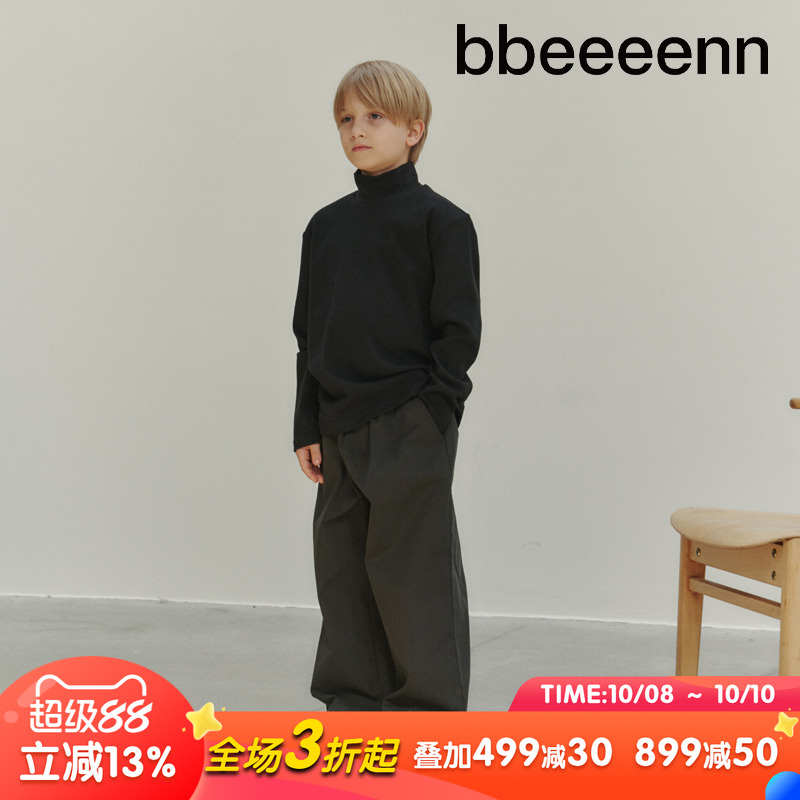 bbeeeenn长裤棉混纺阔腿裤休闲裤