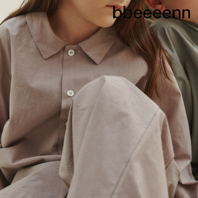 bbeeeenn纯棉衬衫长裤睡衣套装男女儿童秋冬新款舒适家居服两件套