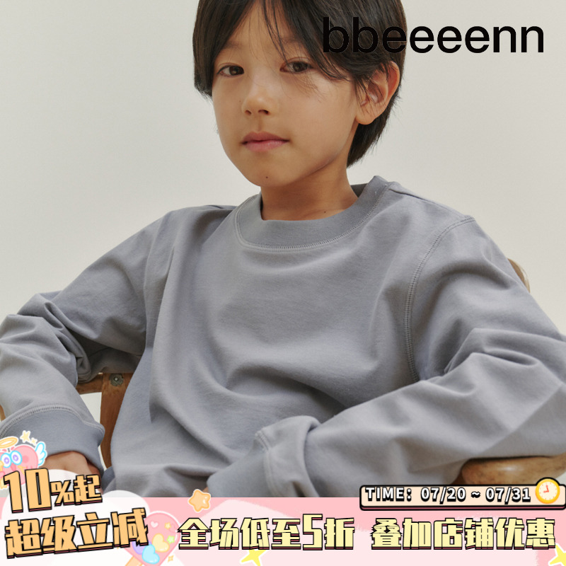 bbeeeenn圆领长袖T恤舒适