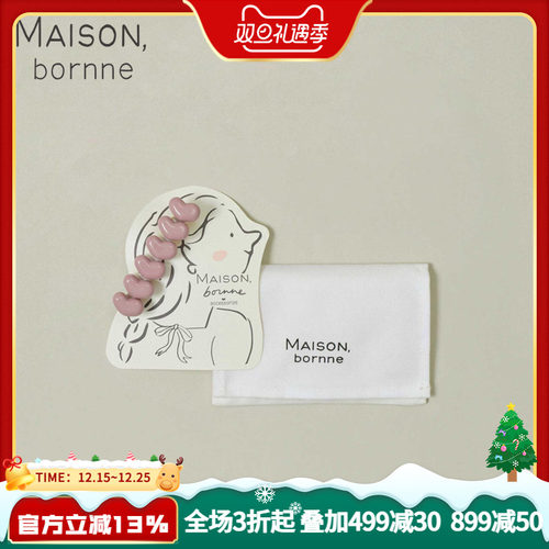 浪漫爱心马卡龙色发夹