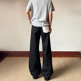 原牛宽松直筒牛仔裤 仿马毛 K763 cleanfit后口袋 布老哥Blog美式