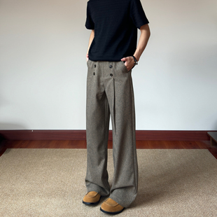 cleanfit宽松阔形长裤 微喇西裤 K777 六眼扣 布老哥Blog复古老钱风