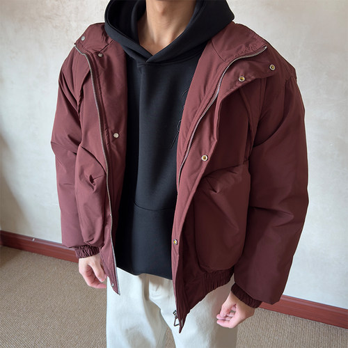 布老哥Blog短宽显高棉衣W587