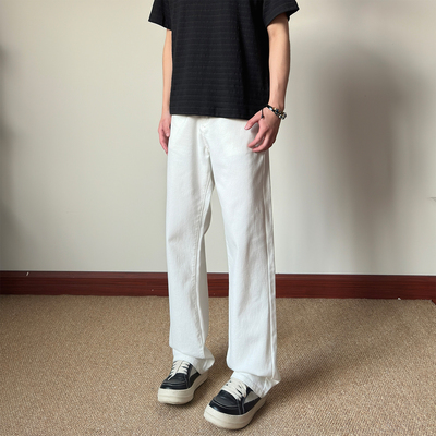布老哥Blog春夏通勤白色牛仔裤