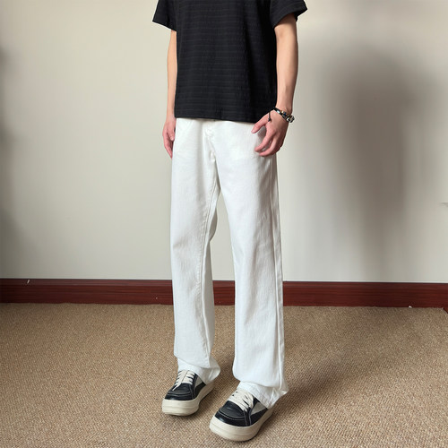 布老哥Blog通勤白色美式牛仔裤