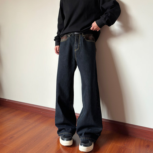 布老哥Blog复古深色牛仔裤