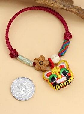 小老虎红绳手链男女士本命年
