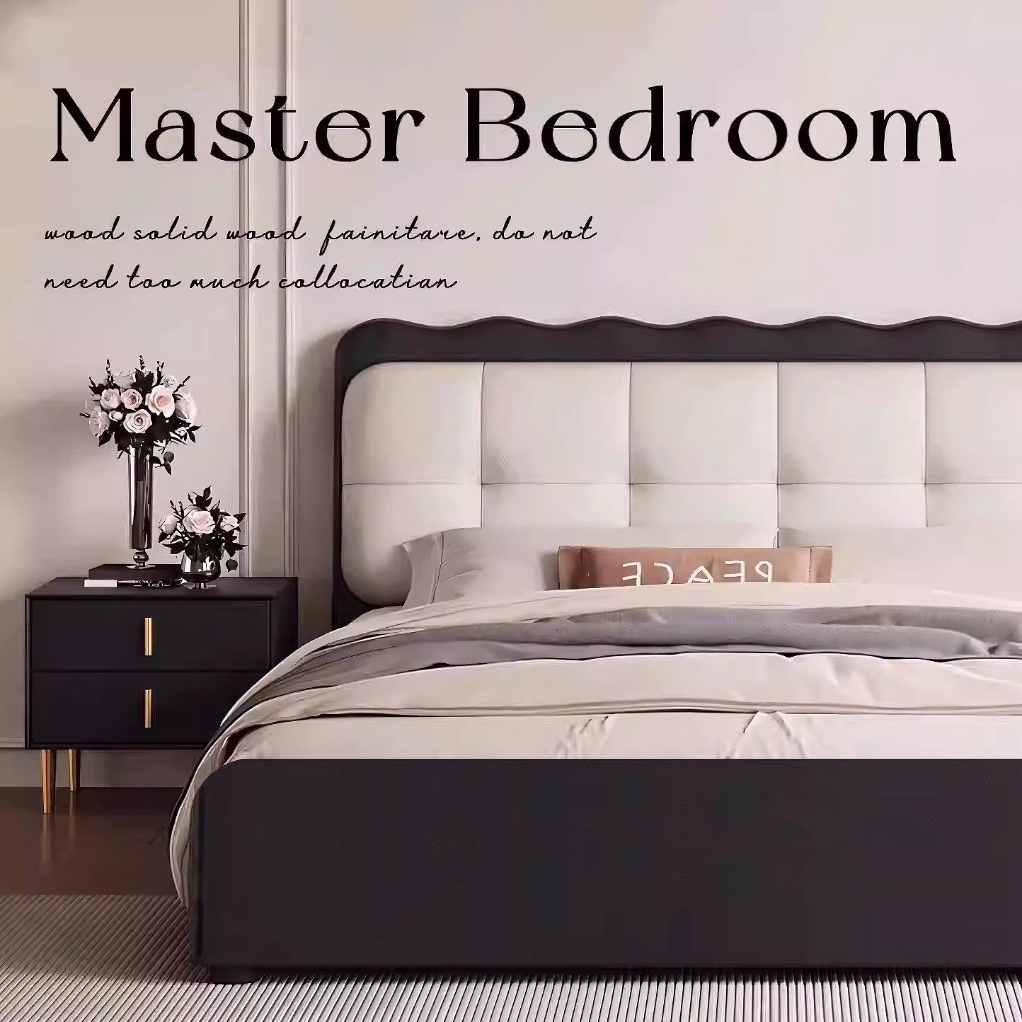 现代简约真皮床2025新款主卧室高端大气1米8双人床软包储物床婚床