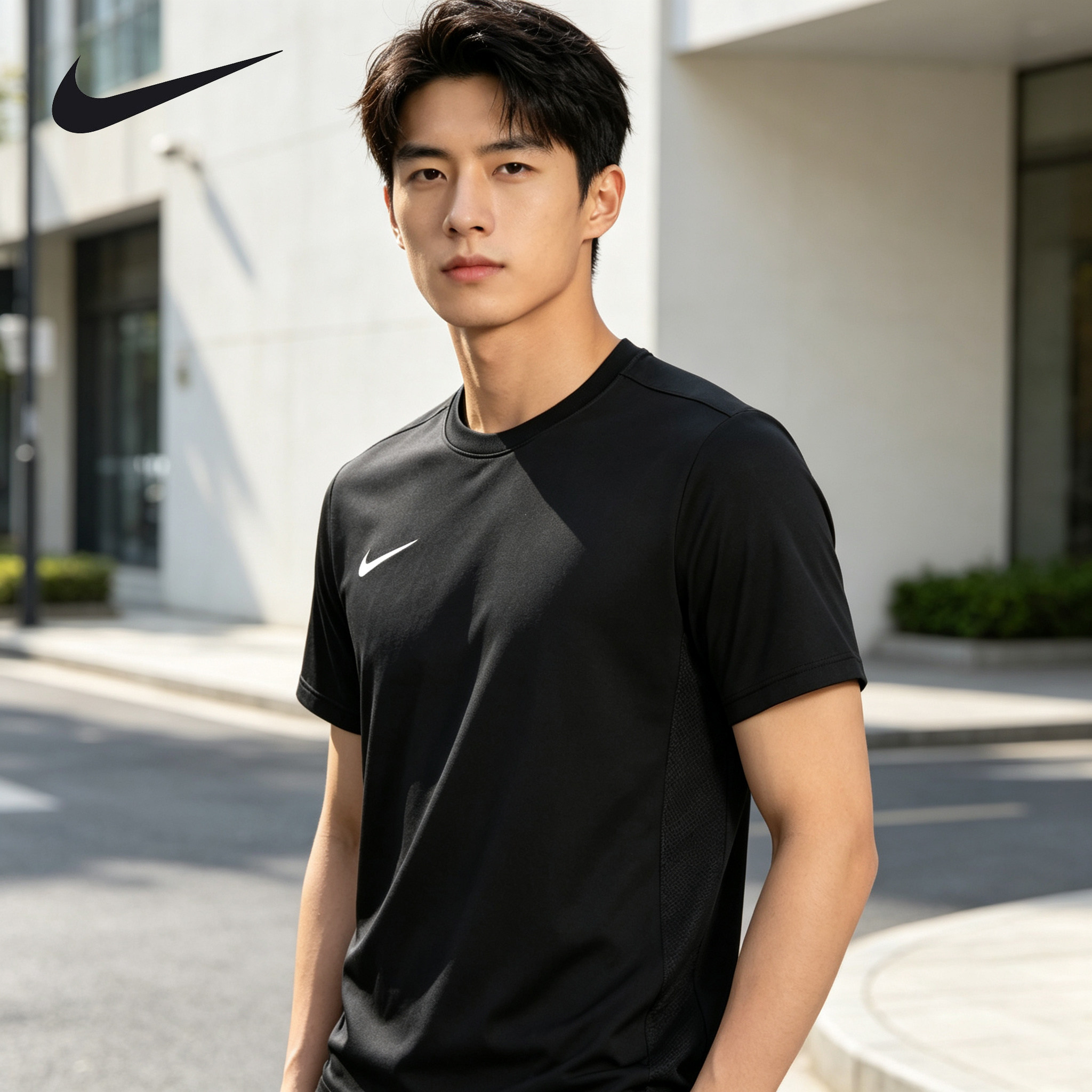 Nike耐克 男子速干短袖T恤宽松运动跑步上衣健身训练半袖潮流T恤