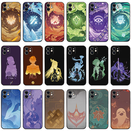 任意机型可做 原神手机壳genshiniphonecase适用小米14321098sproultracivi3红米K765430至尊版note12turbo