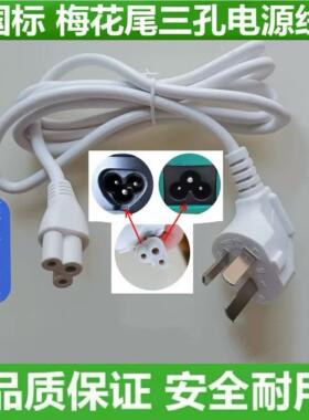 适用飞利浦便携式烧水杯AWP2792BK AWP2768WH梅花孔通用口电源线