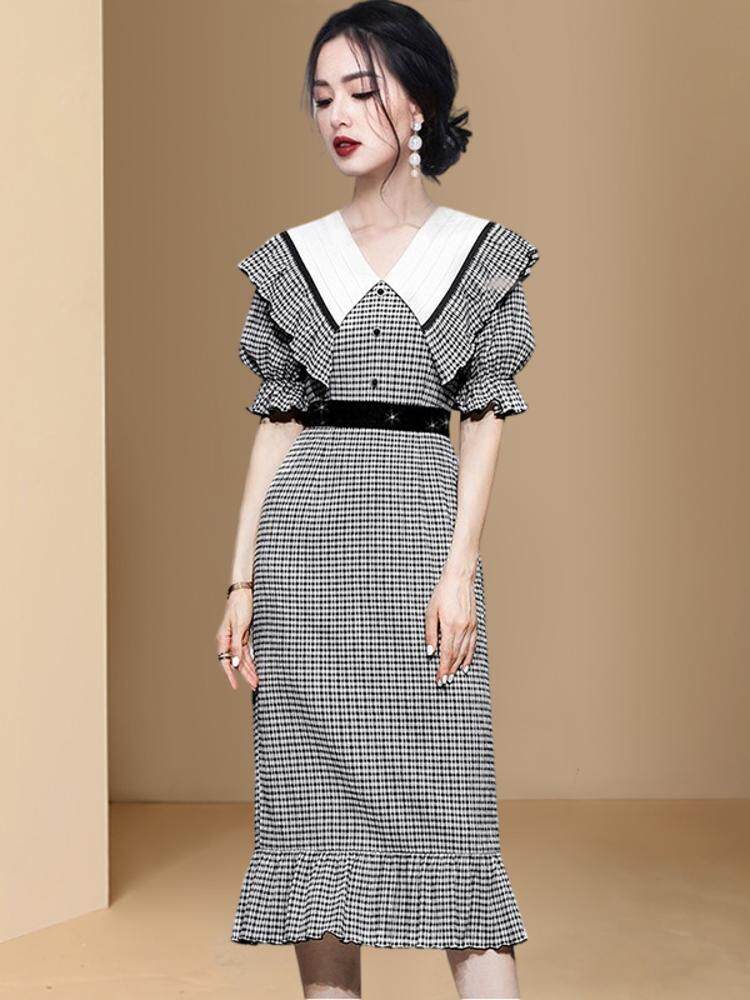 DRESS 2024 NEW SUMMER CHIFFON CHIFFON MULBERRY SILK WOMENS ACETATE EXPLOSIVE TAIWANESE FOREIGN TEMPERAMENT