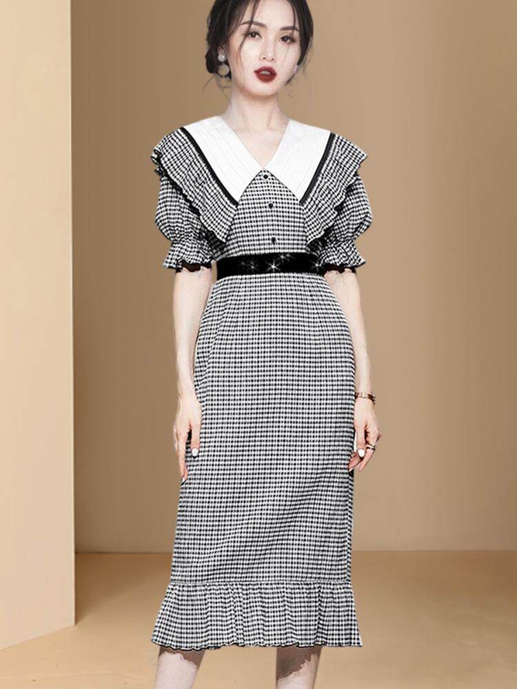 DRESS 2024 NEW SUMMER CHIFFON CHIFFON MULBERRY SILK WOMENS ACETATE EXPLOSIVE TAIWANESE FOREIGN TEMPERAMENT