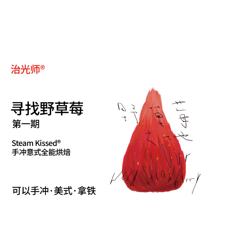 野草莓宇宙 寻找野草莓 经喝耐喝细腻花香手冲意式全能烘焙咖啡豆