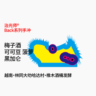 菠萝 梅子酒 手冲咖啡豆 Catimor橡木酒桶发酵 Back系列