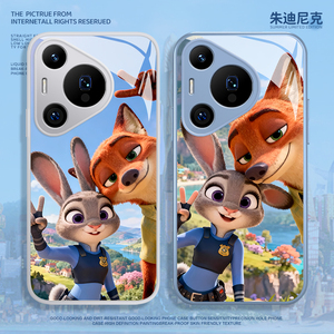 疯狂动物城2手机壳适用于华为pura80pro情侣mate70尼克p60朱迪p50p40nova14兔子p60玻璃p30动漫13电影12狐狸