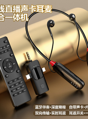 Wireless Live Streaming Audio Interface Earphones Microphone
