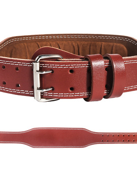 cowhide fitness belt Back Weight Lifting Belts牛皮深蹲护腰带