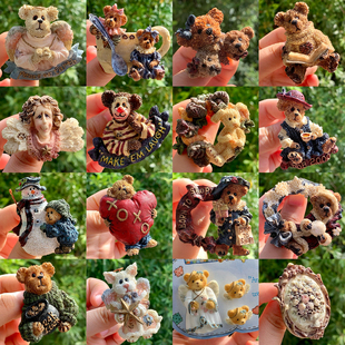 vintage西洋古董BEARWEAR from Boyds Bears and Friends小熊胸针