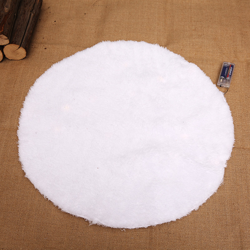 白色圣诞节装饰品树裙雪毯