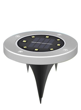 新跨境8LED太阳能地埋灯户外照明