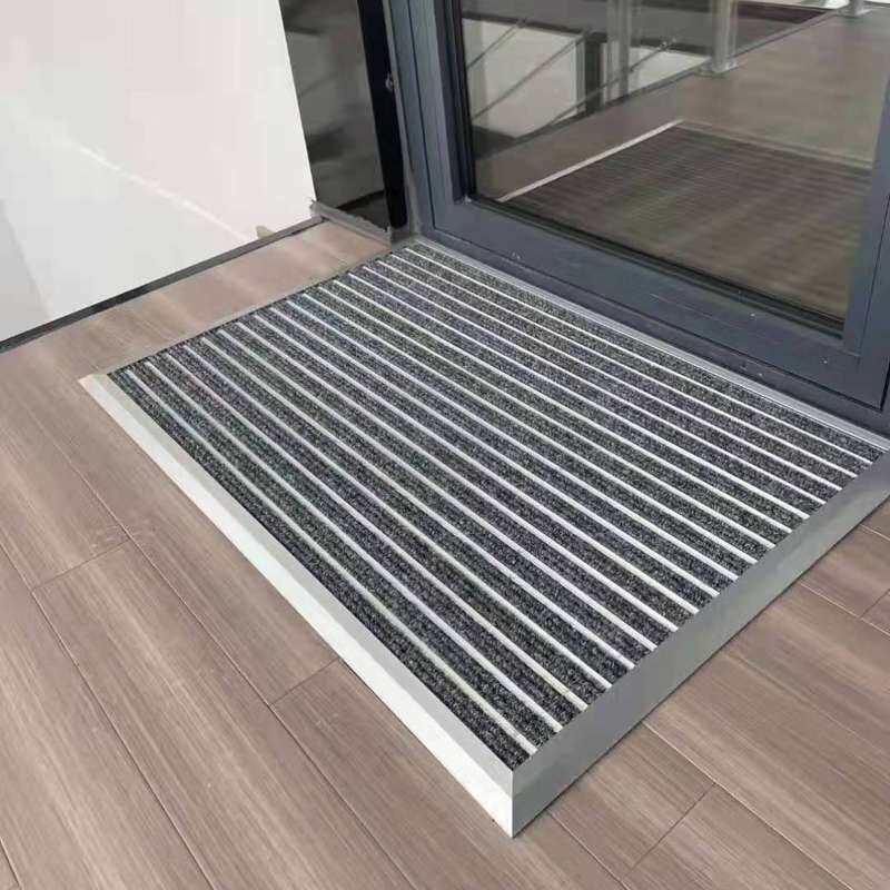 防滑刮泥不锈钢防尘地毯铝合金地垫嵌入式防尘地垫商场酒店进门口