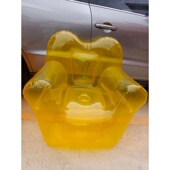 时尚 充气糖果色小沙发沙发小户型型客厅气动单人空气爱心便携式 小