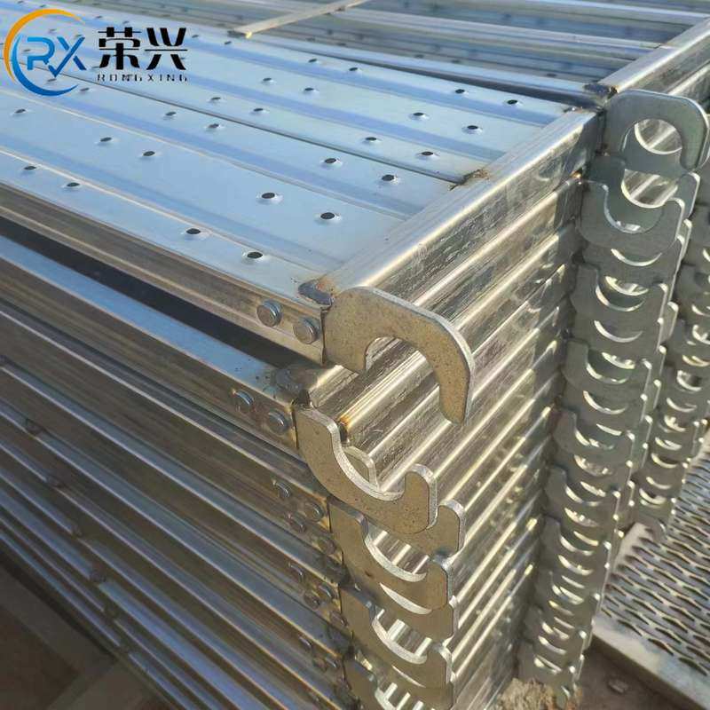 建筑方管钢跳板网钩跳板镀锌带面冲孔钢踏板脚踏板镀锌踏板