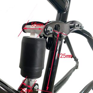 26寸高碳钢山地车架 双减震变速车架 碟刹款自行车车架