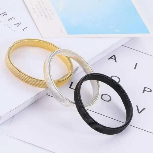 Unisex Sretchy Metal Sleeve Garters Mens Elastic Arm Band Sh