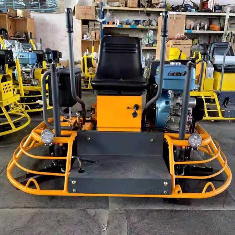 座驾式抹光机混凝土坐人水泥路面收光磨平机驾驶型汽油双盘抹光机