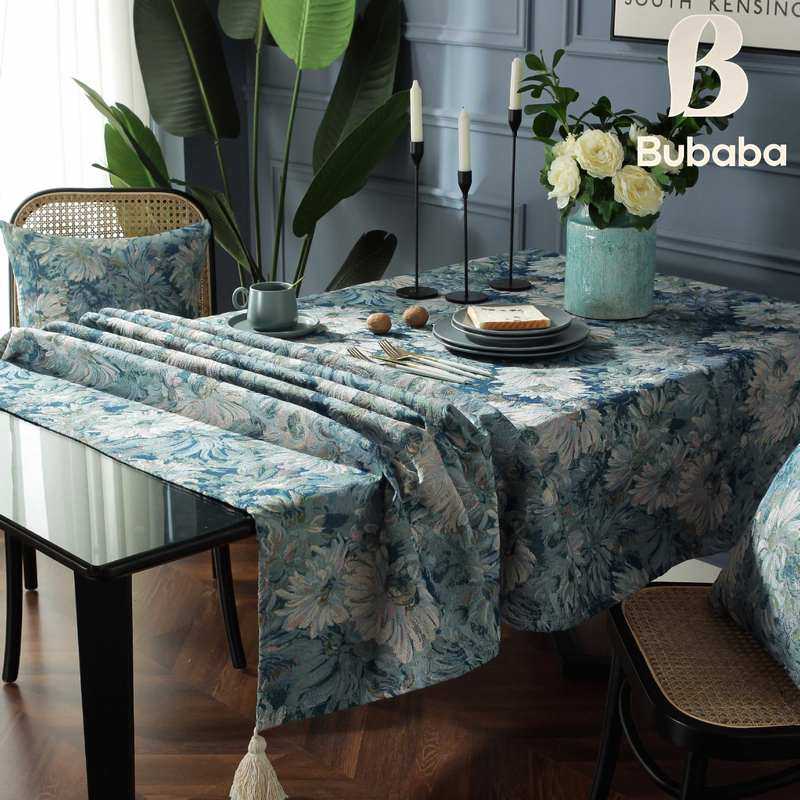 新款直销家居棉麻布背景布流苏茶几床头柜盖布桌布装饰北欧风桌布
