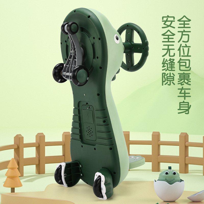 新款卡通恐龙儿童扭扭车音乐静音岁妞妞车1-6车摇摆小孩轮带闪光