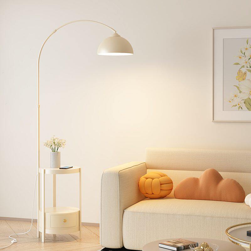 法式奶油风钓鱼灯落地灯客厅感物茶几旁边台灯沙发置高级艺术卧室