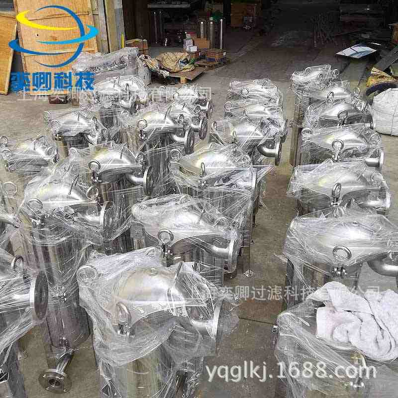 供应顶入式单袋过滤器 不锈钢龟背袋式过滤器 2号电解抛光 顶入