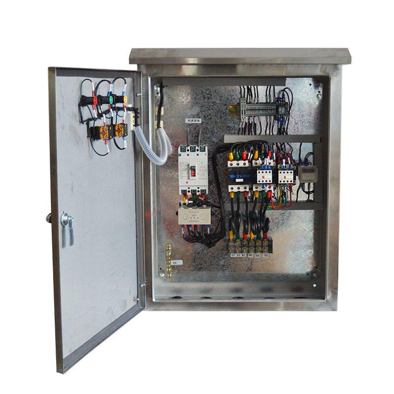 厂家电控箱配电柜排烟风机三相水泵电机启动停止控制箱启动柜380v