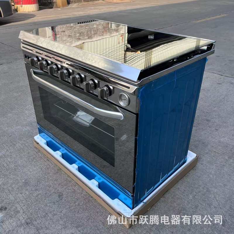 出口烤箱连体直立多功能带气烤箱5气6气95L gas&electric cooking