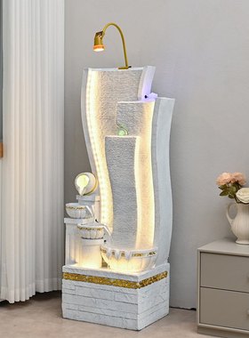 欧式流水饰品循环水简约现代客厅财富装修风水豪华办公室通达喷泉