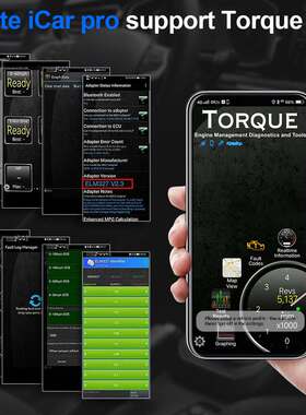 工厂直销obdELM327VgateiCar安版汽车ProWIFI支持检测仪iOS卓